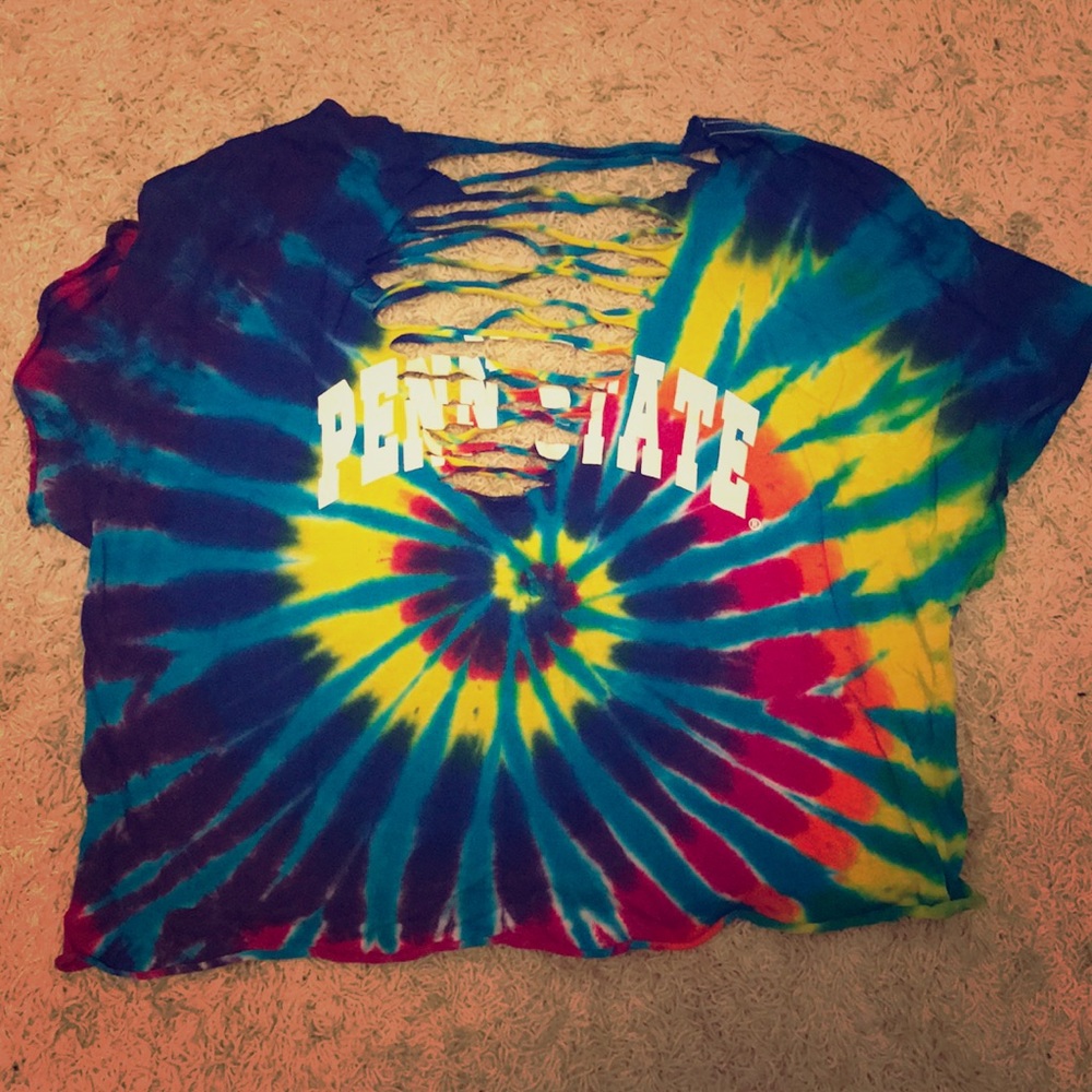 Penn State tie-dye tailgate shirt